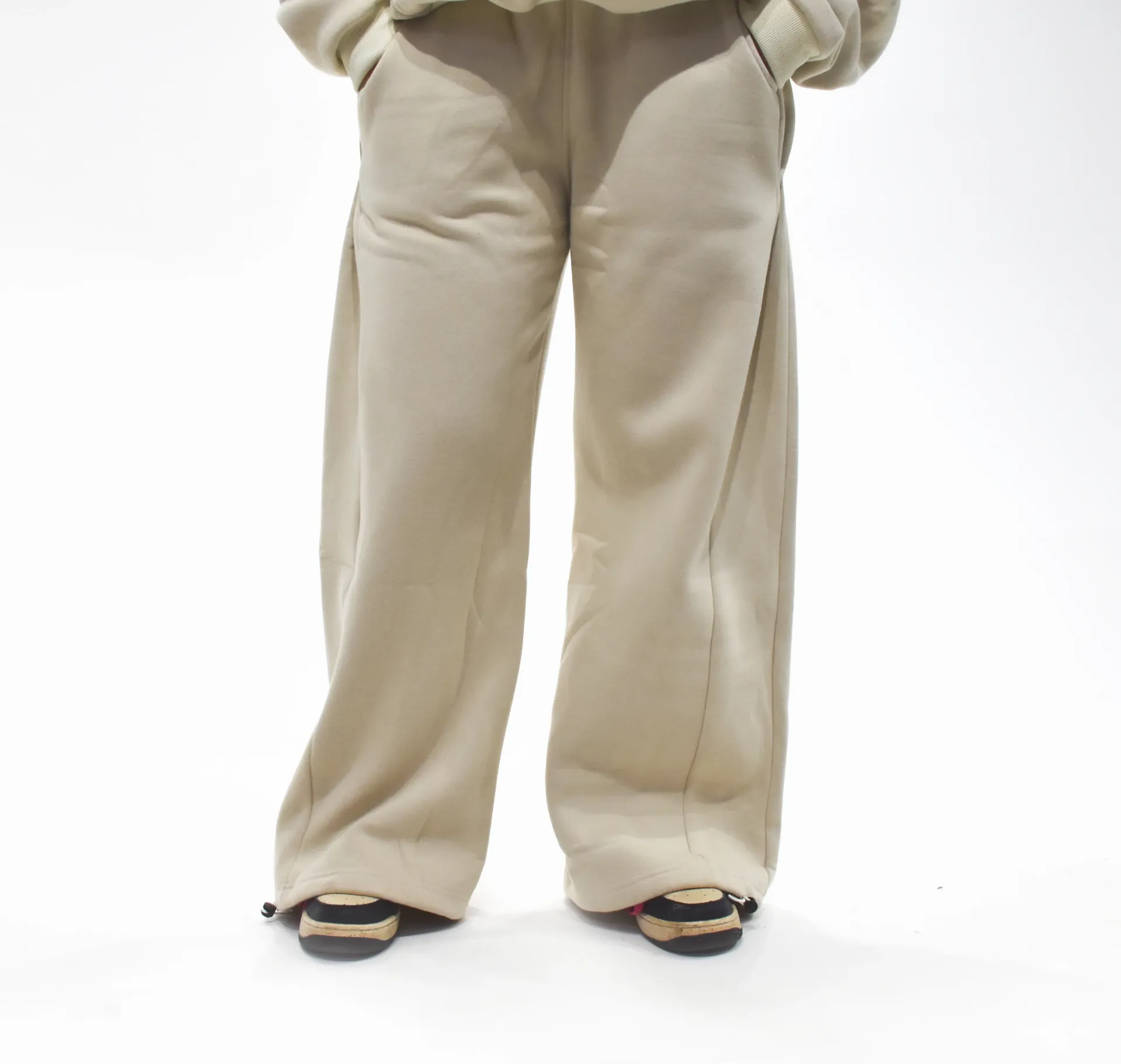 OVERSIZED CAPSULED SWEATPANTS STRAIGHT LEG - OFFWHITE (Small)