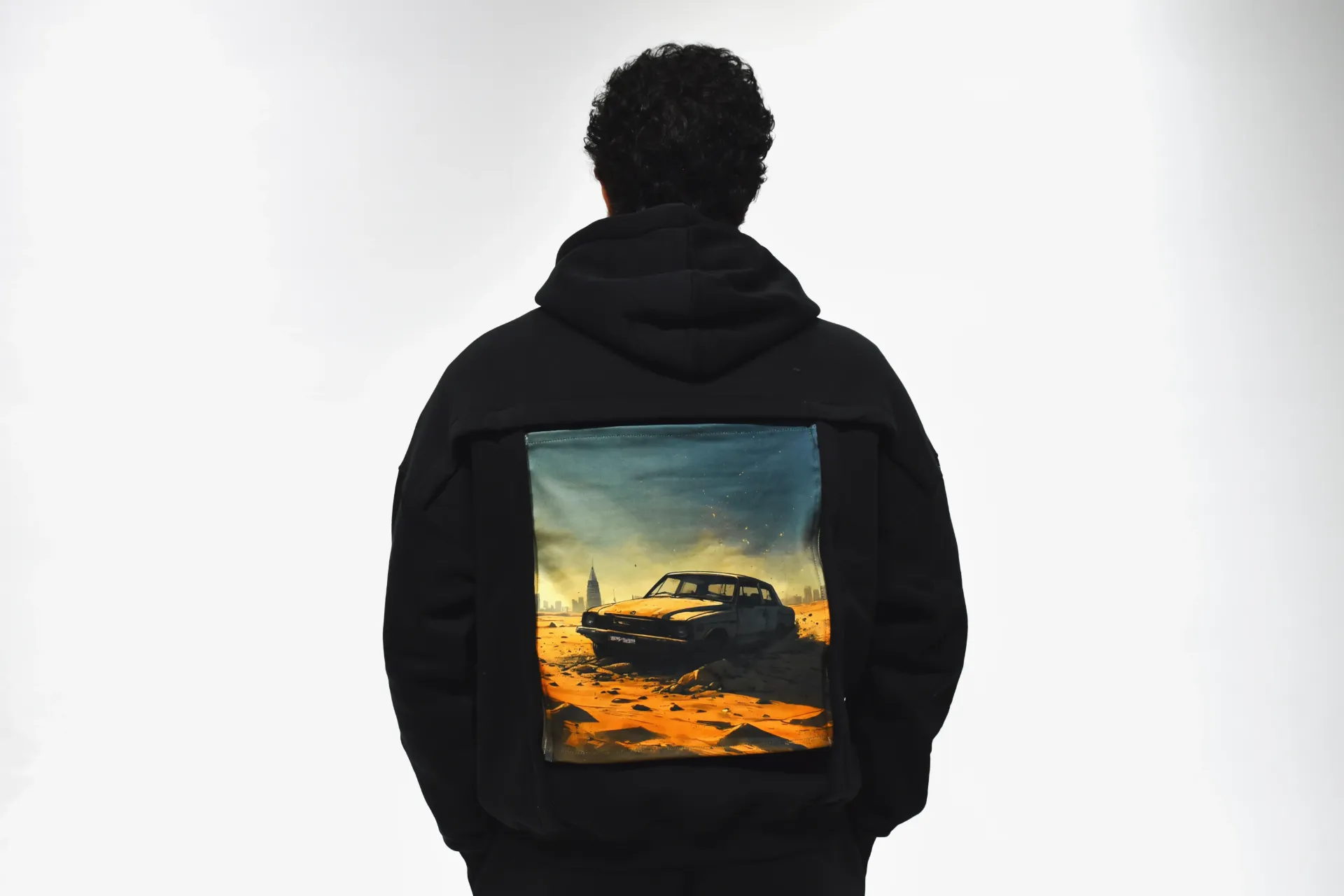 HOODIE + 2 PRINTS | BLACK